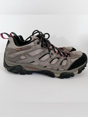 Merrell Moab Waterproof Low Hiking Shoe Dark Brown gray J88621 Men Size 8.5